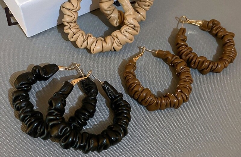 Leather hoops