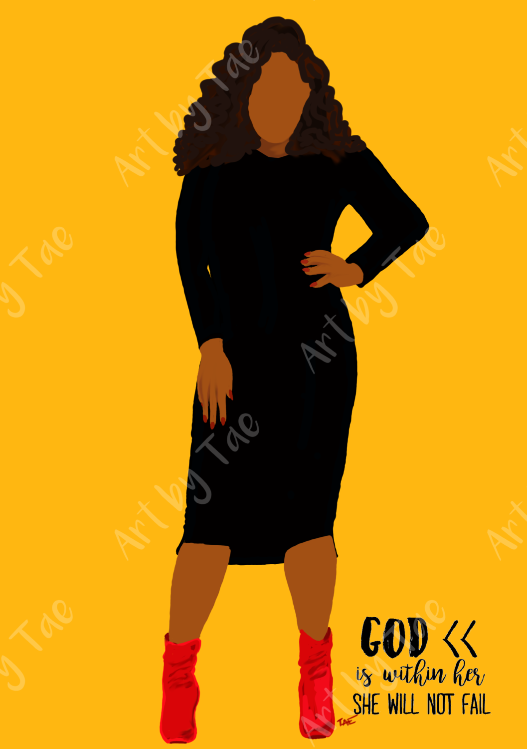 Tasha | Art Print (Choose Your Favorite Color or Style)