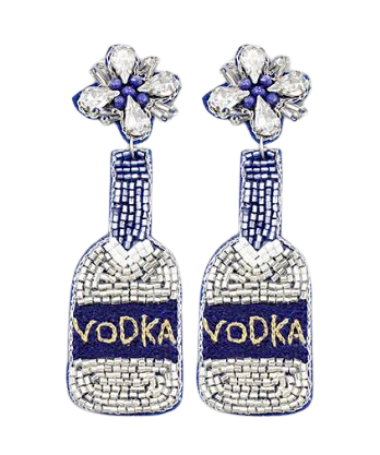 Blue Vodka Earrings