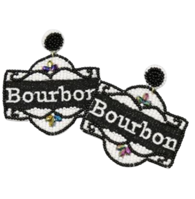 Bourbon Street Sign Earrings