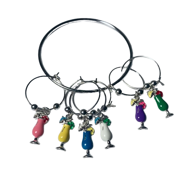 Drink Up Wine Charms
