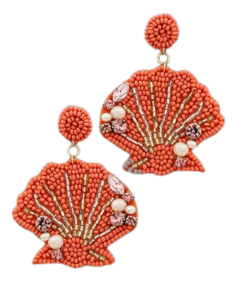 Shelly Coral Earrings