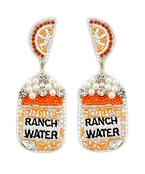 Orange Ranch Water Earrings