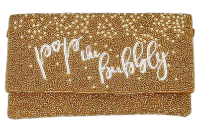 Gold Pop The Bubbly Clutch