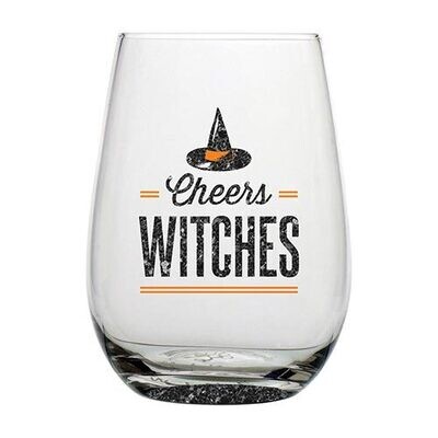 Cheers Witches Stemless Wine Glass
