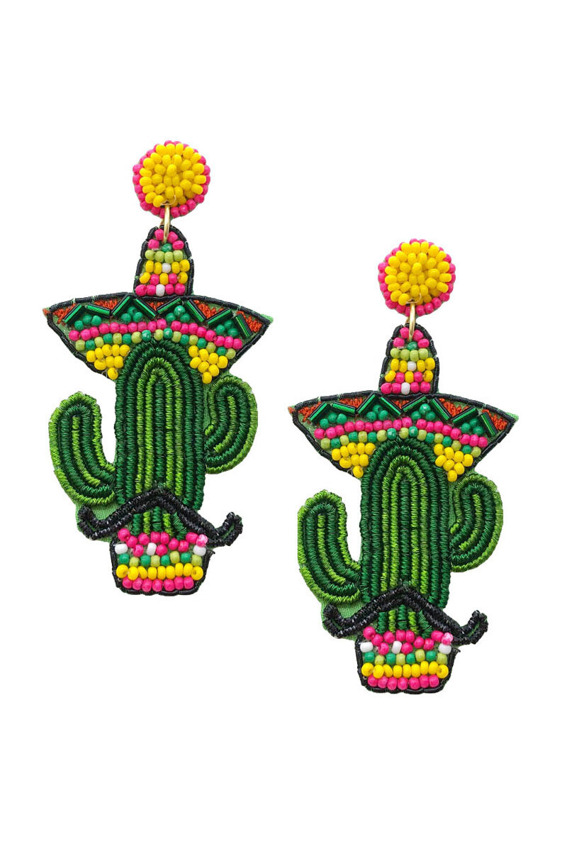 Senor Cactus Earrings