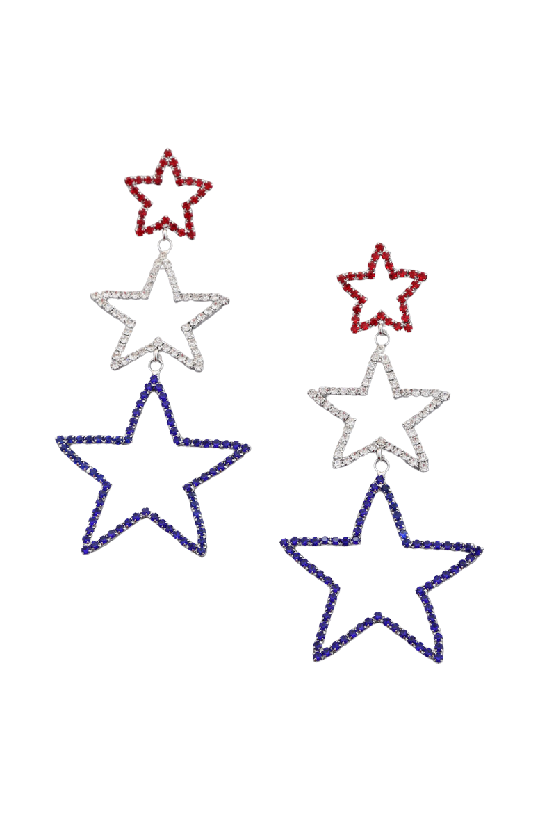 Stars for America Earrings