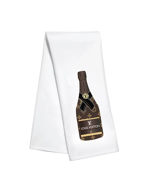 LV Champagne Kitchen Towel