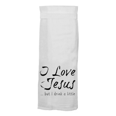 Jesus Drinks Twisted Towel