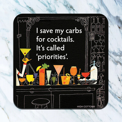 Carbs for cocktails Coaster