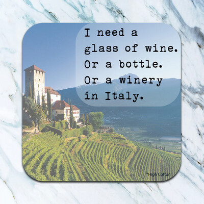 Winery in Italy Coaster 