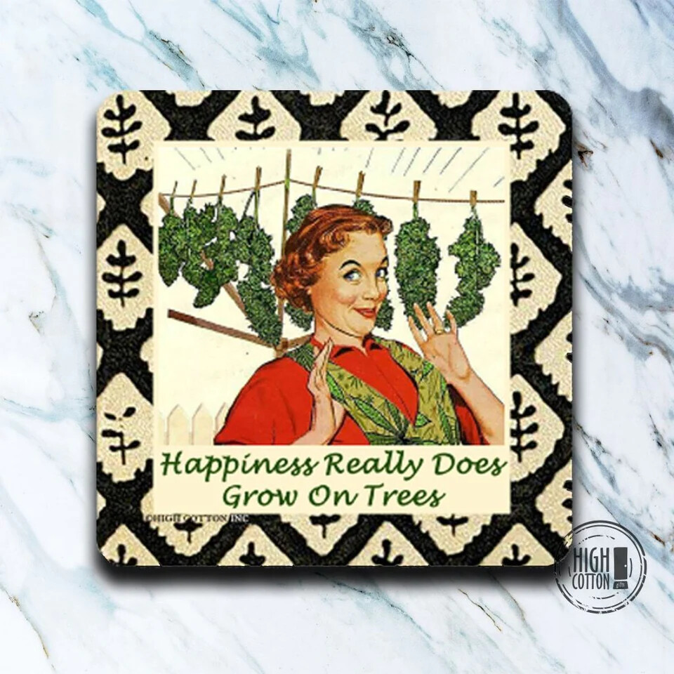 Happiness Grows Trees Coaster
