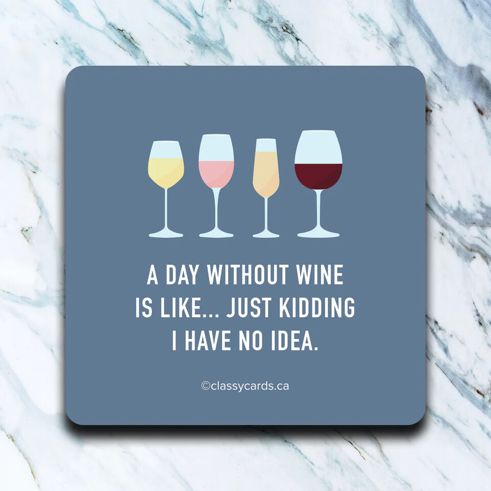 Day without wine coaster