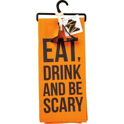 Eat Drink And Be Scary Towel & Cutter Set