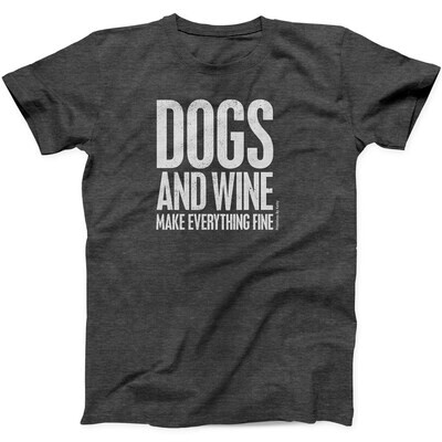 Dog & Wine Large T-Shirt