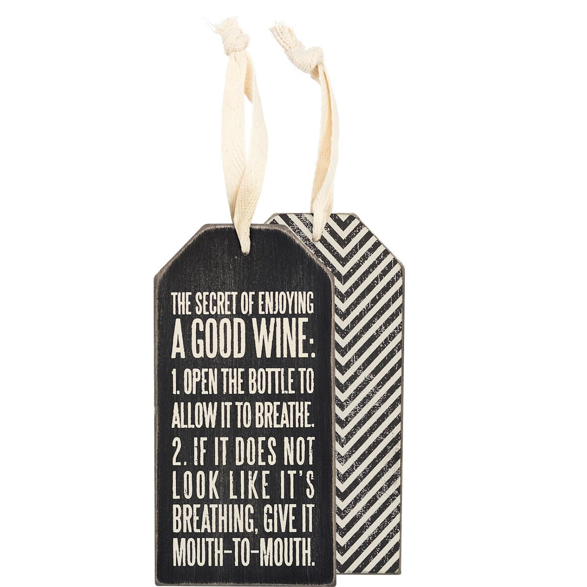 Mouth-To-Mouth Bottle Tag