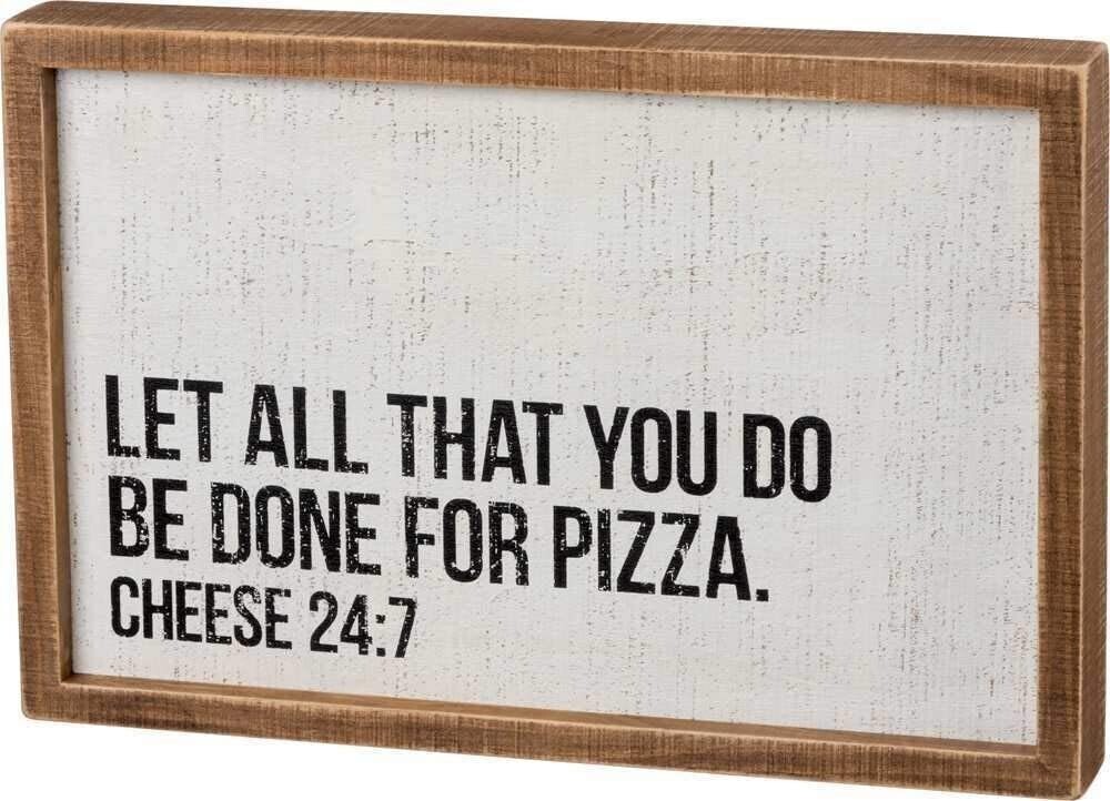 For Pizza Inset Sign