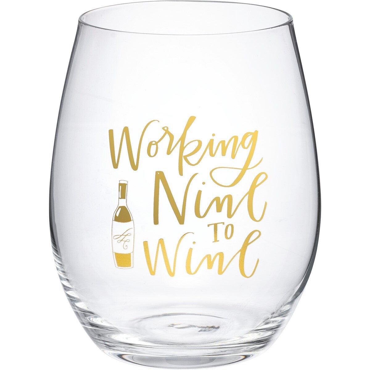 Nine to Wine Stemless Wine Glass
