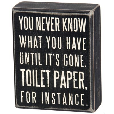 Toilet Paper Box Sign