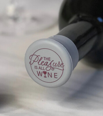 Pleasure Is All Mine Wine Bottle Cap