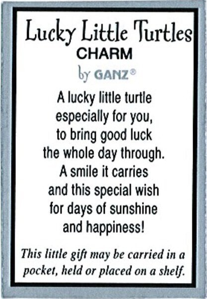 Turtle Charm By Ganz