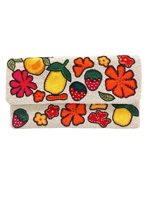 Picnic in The park Beaded Clutch