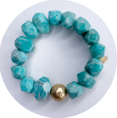 Amazonite Nugget Bracelet