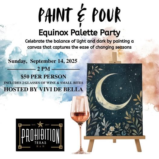 Paint &amp; Pour Equinox Palette Party