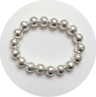 Hammered Sterling Silver Bracelet