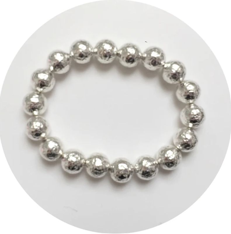 Hammered Sterling Silver Bracelet
