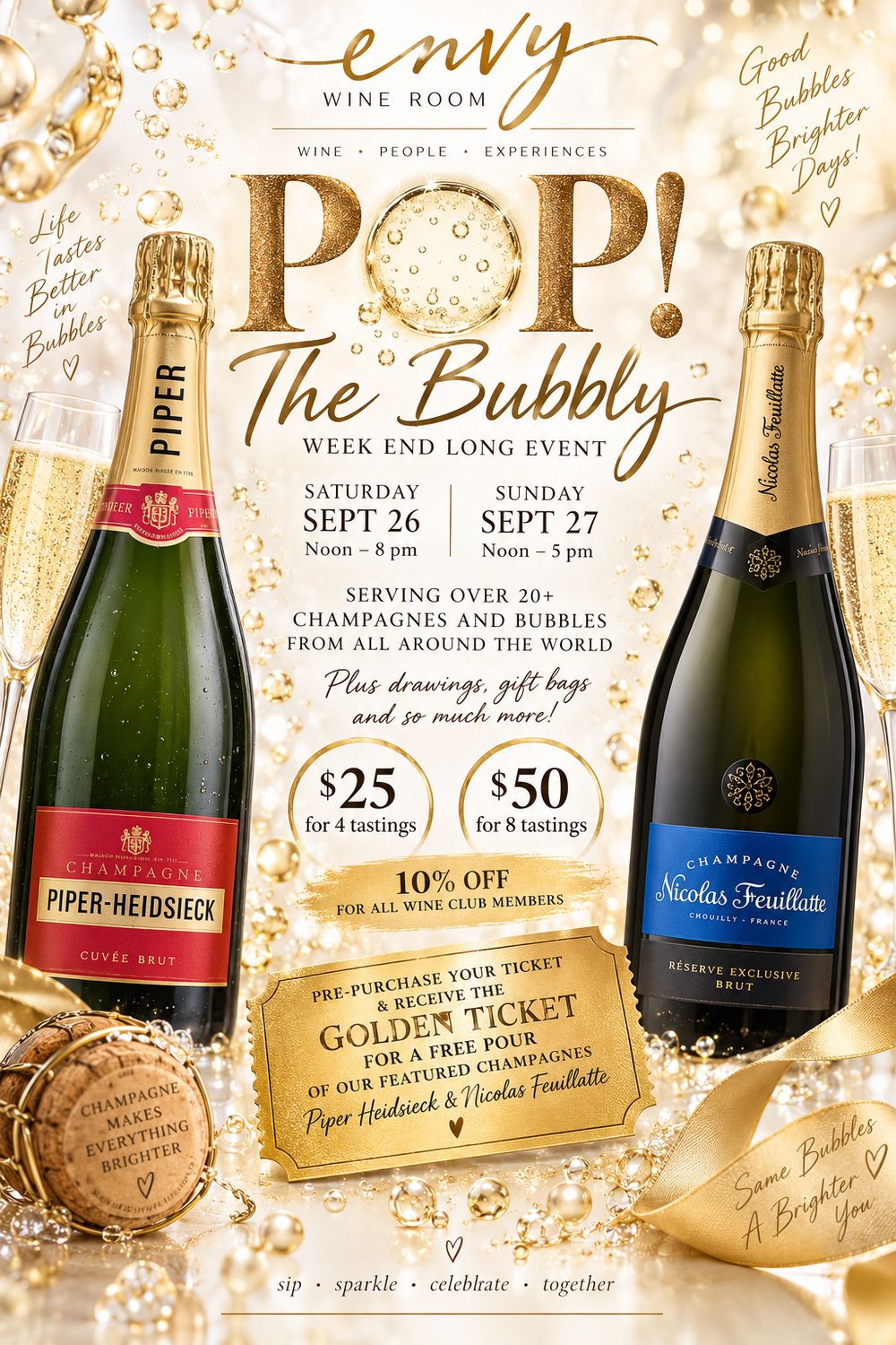Pop! The Bubbly Weekend Long Event