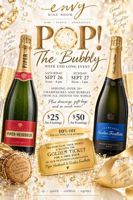 Pop! The Bubbly Weekend Long Event