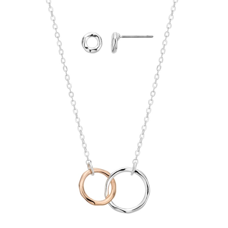 Buckley London® Entwined Rings Earrings and Pendant Set