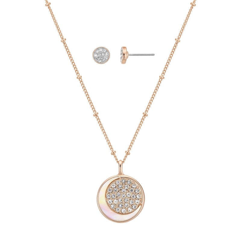 Buckley London® To The Moon and Back Earring and Pendant Set