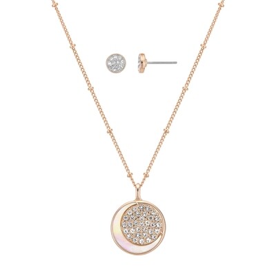Buckley London® To The Moon and Back Earring and Pendant Set