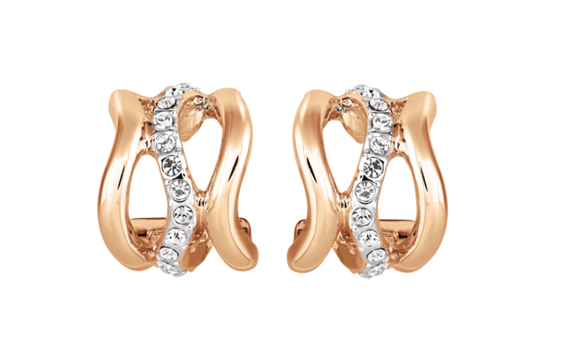 Buckley London® Bayswater Hoops Earrings - Rose Gold