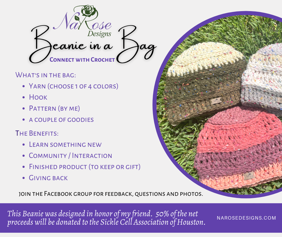Beanie In A Bag Crochet Kit