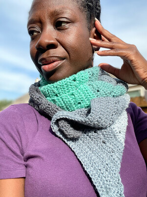 Wrapped Up & Twisted Mint Mix Scarf