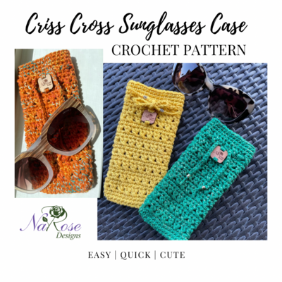 Criss Cross Sunglasses Case Pattern