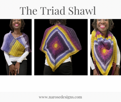 The Triad Shawl Crochet Pattern