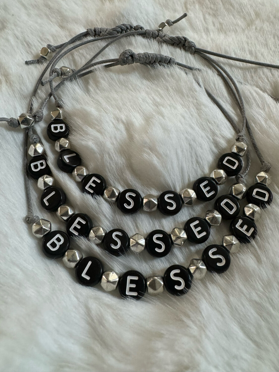 Blessed Bracelet - Black, Grey, Silver