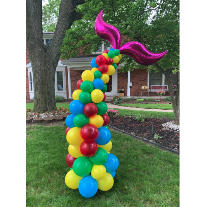 Mermaid balloon decoration