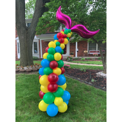 Custom balloon column