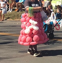 Balloon costume skirt