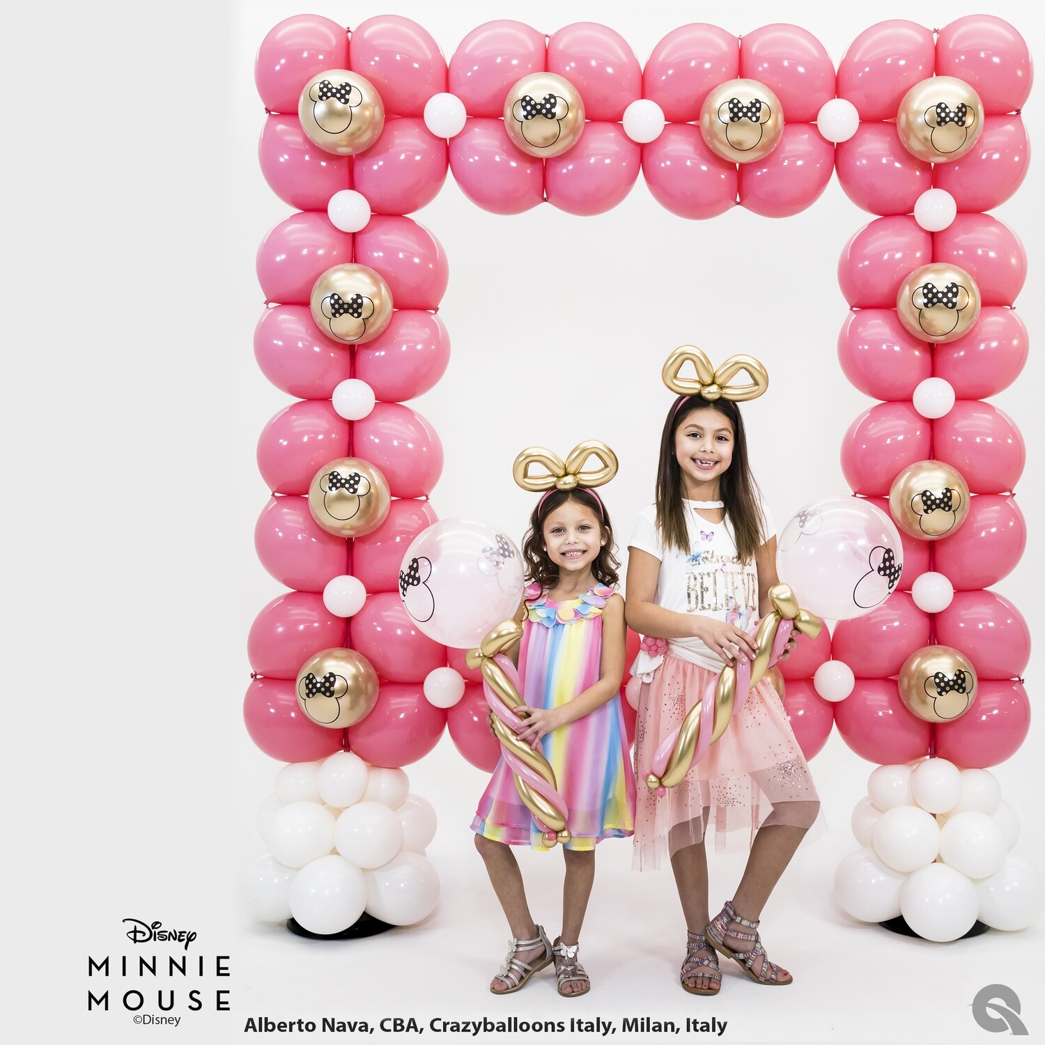 Giant balloon Photo Frame, Minnie Mouse balloon theme