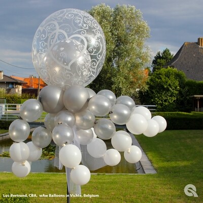 Wedding or anniversary wind waver outdoor balloon