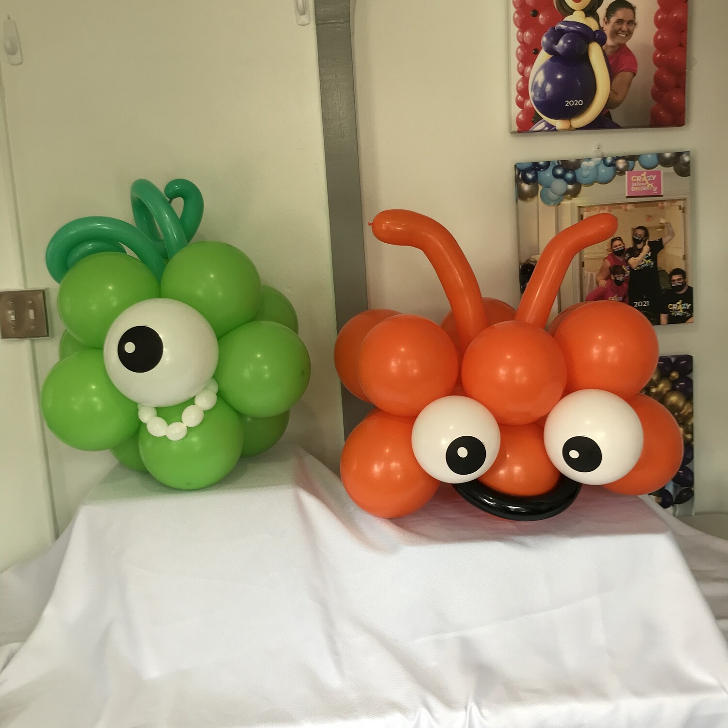 Two monster balloons