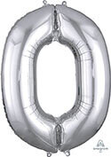 Giant number 0 balloon, three-feet tall, helium filled