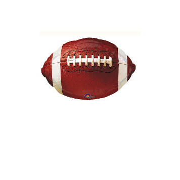 18 inch wide football balloon photo prop with handle (will not float away)
