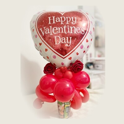 Happy Valentine's day balloon on a cup